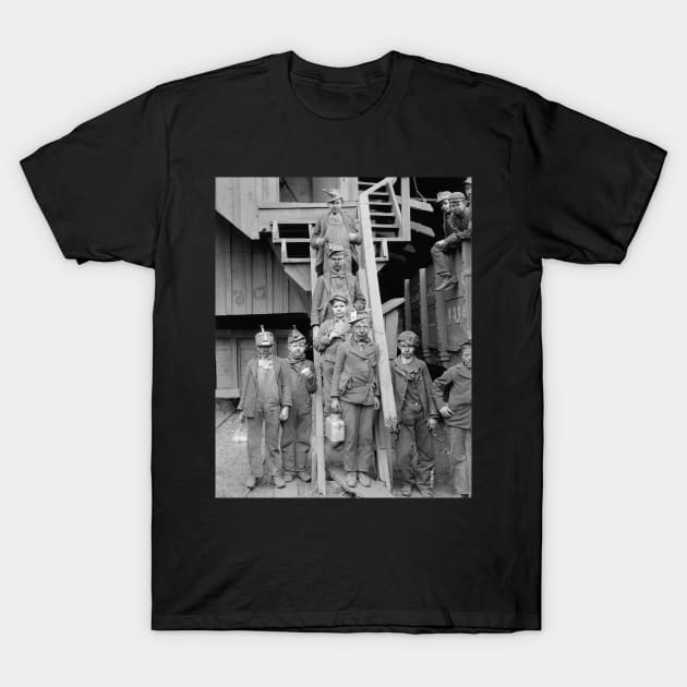 Coal Breaker Boys, 1900. Vintage Photo T-Shirt by historyphoto